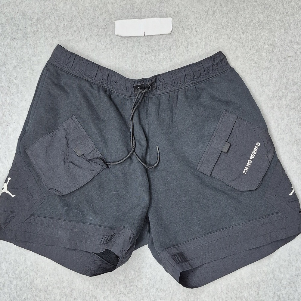Jordan Men Activewear Shorts 3XL Black 23 Engineered Cargo Jumpman READ